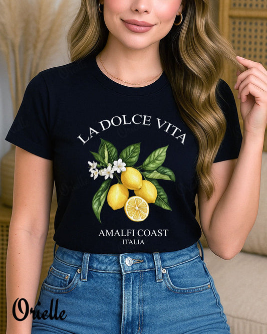 Fekete Dolce Vita póló