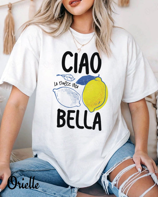 Lazos szabású póló Ciao Lemon
